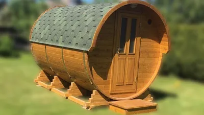 Круглая баня-бочка - 3.5м