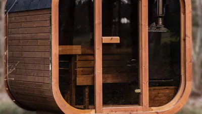 Cabin Barrel Sauna - Mini cube 2m