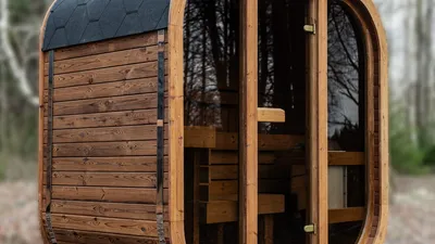 Cabin Barrel Sauna - Cube mini 1.2m
