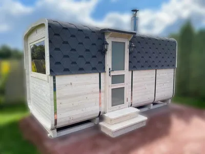 Овальная баня-бочка - 4.50м